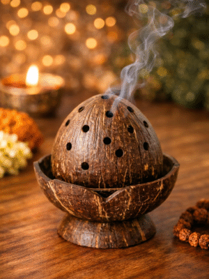 Coconut Shell Bakhoor Burner/ Incense Burner