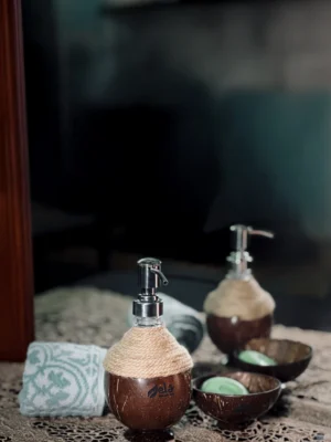 Coconut Shell Coir Pumb Soap Dispensers